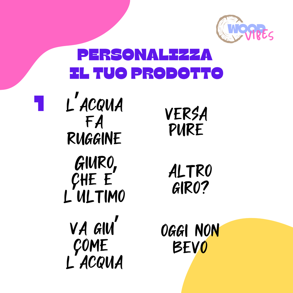 Sottobicchieri in sughero personalizzabili