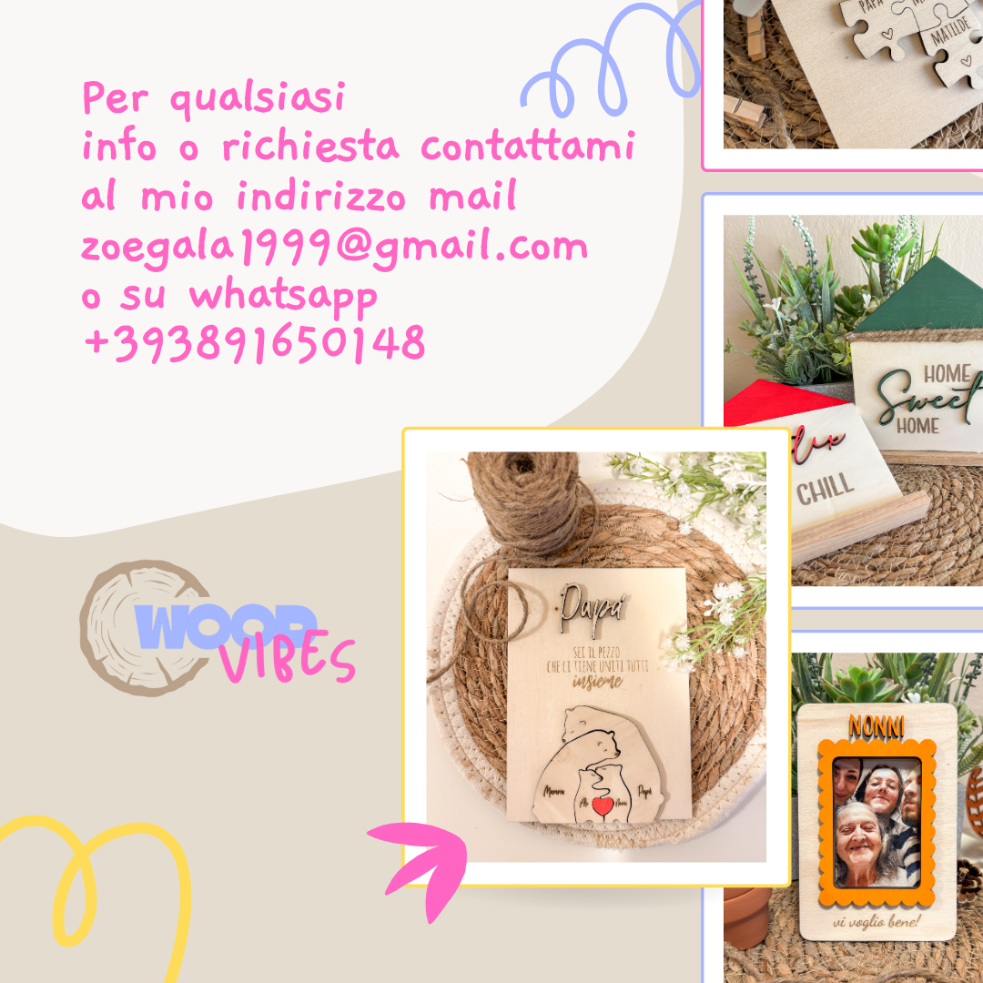 Quadretto puzzle Mamma