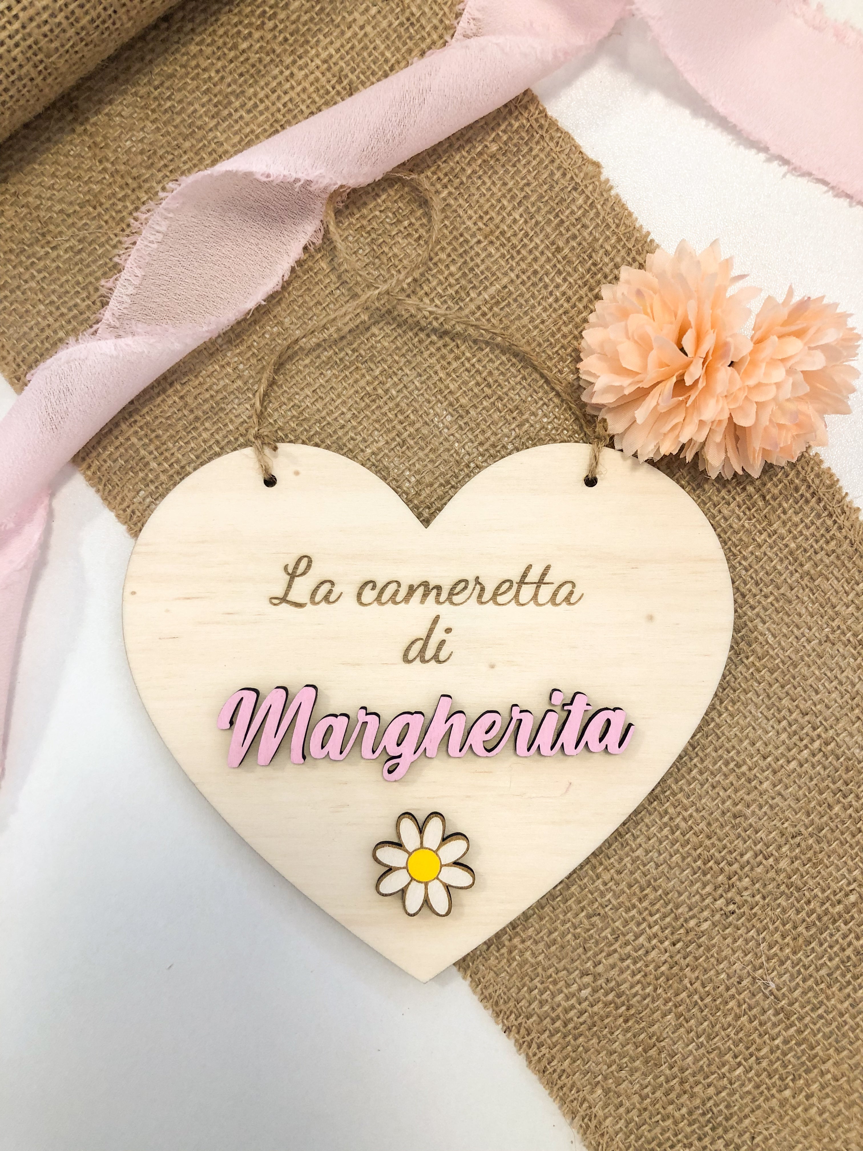 Targa Cameretta in legno