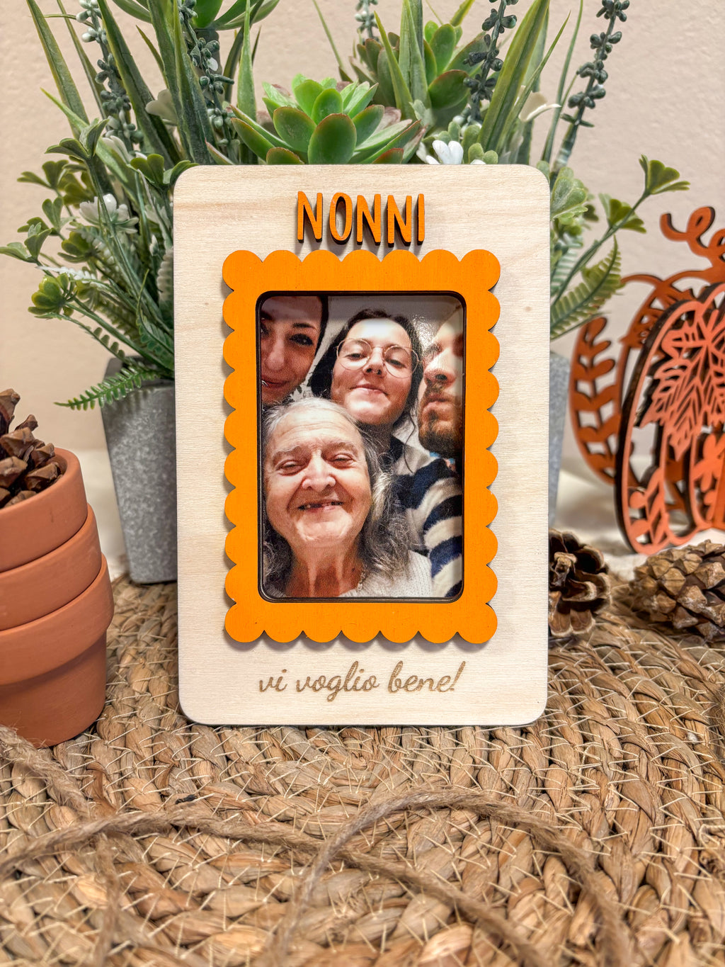 Portafoto in legno per i nonni