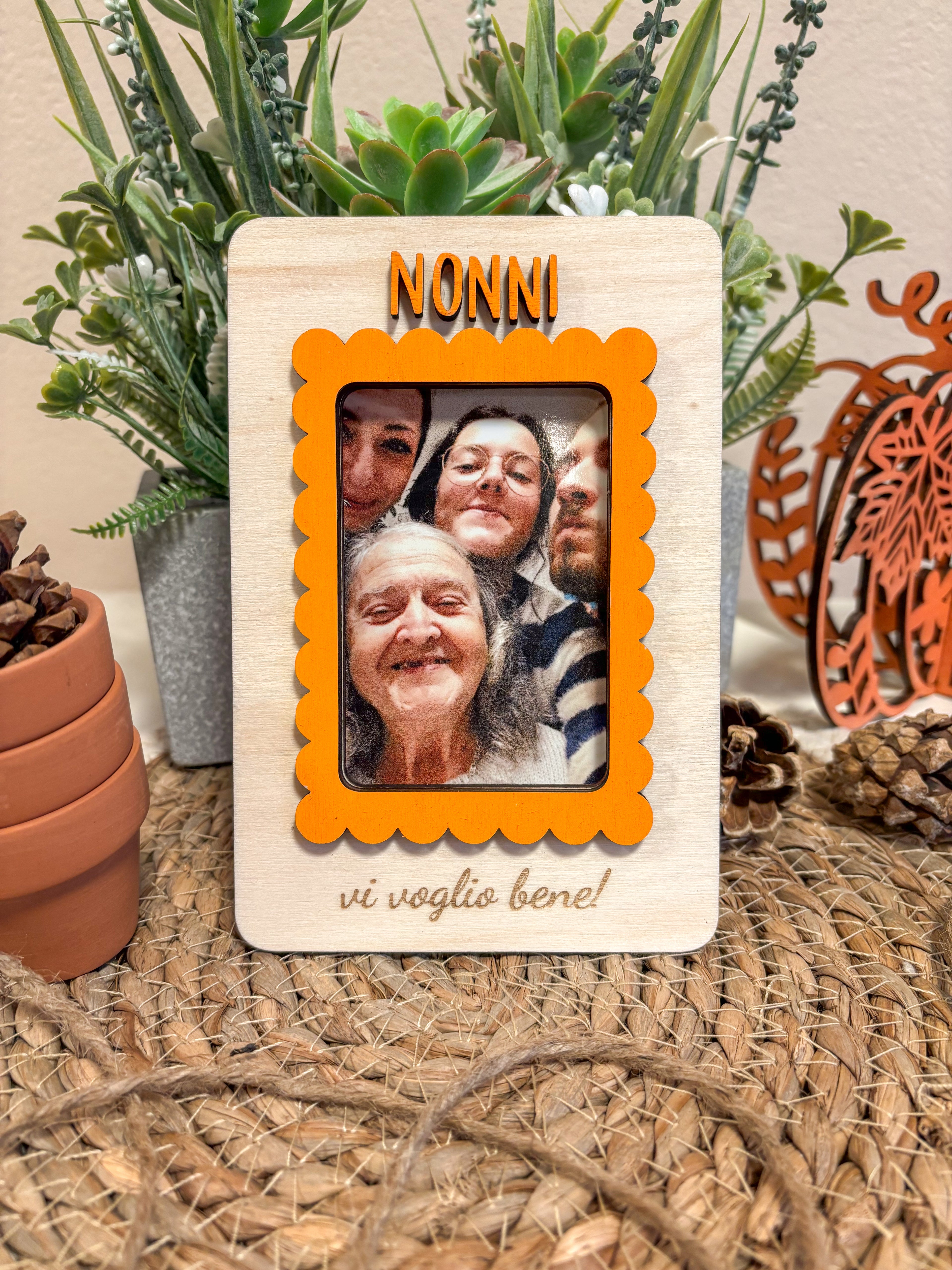 Portafoto in legno per i nonni