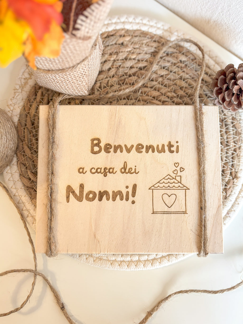 Quadretto in legno per i nonni