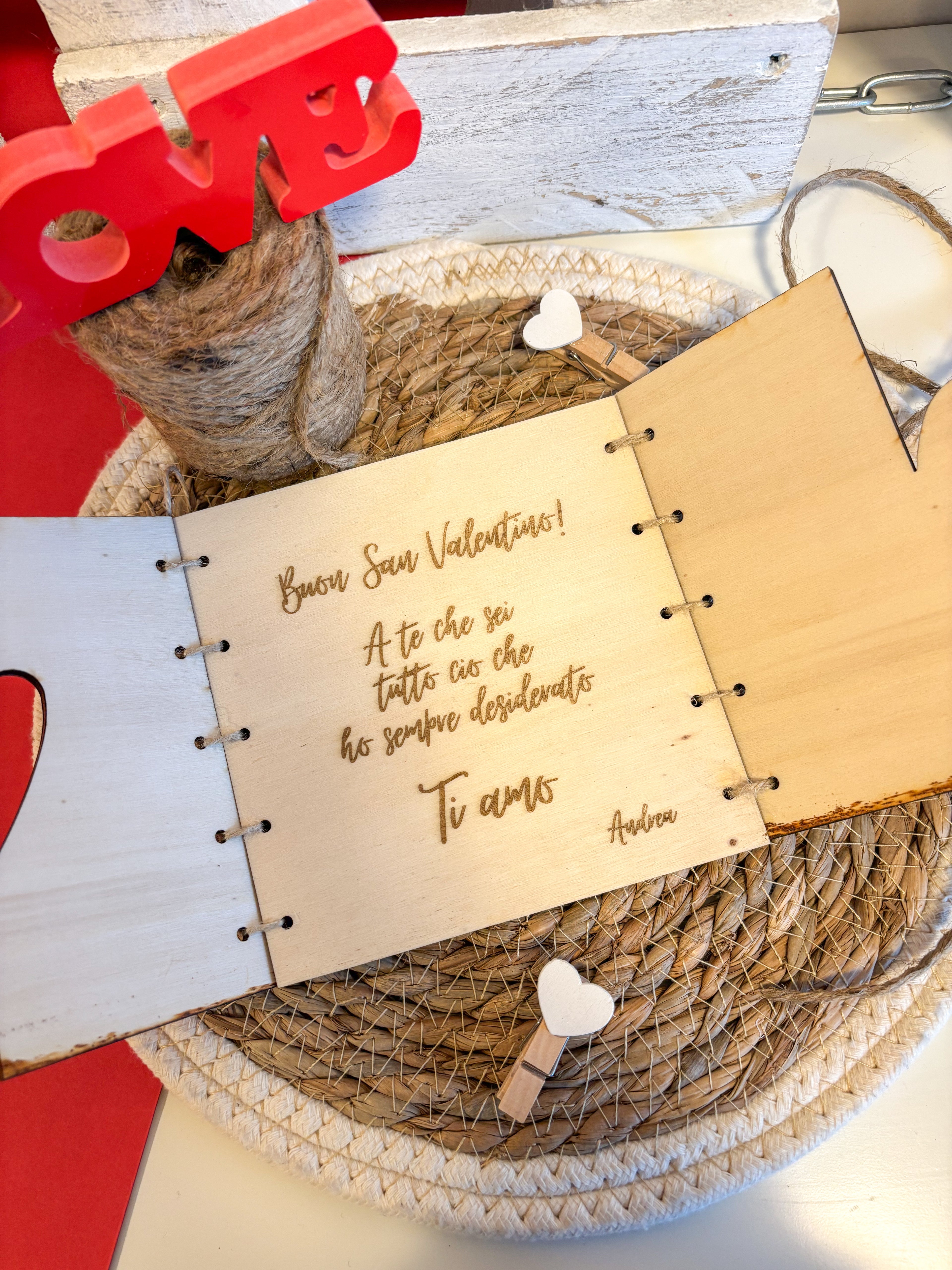 Biglietto regalo con cuore