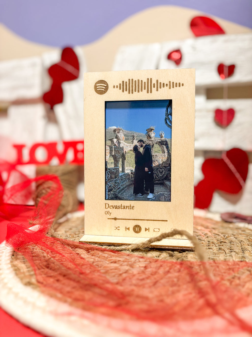 Portafoto con codice spotify