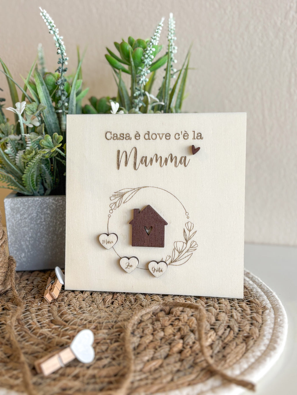 Quadretto Casa per la festa della Mamma