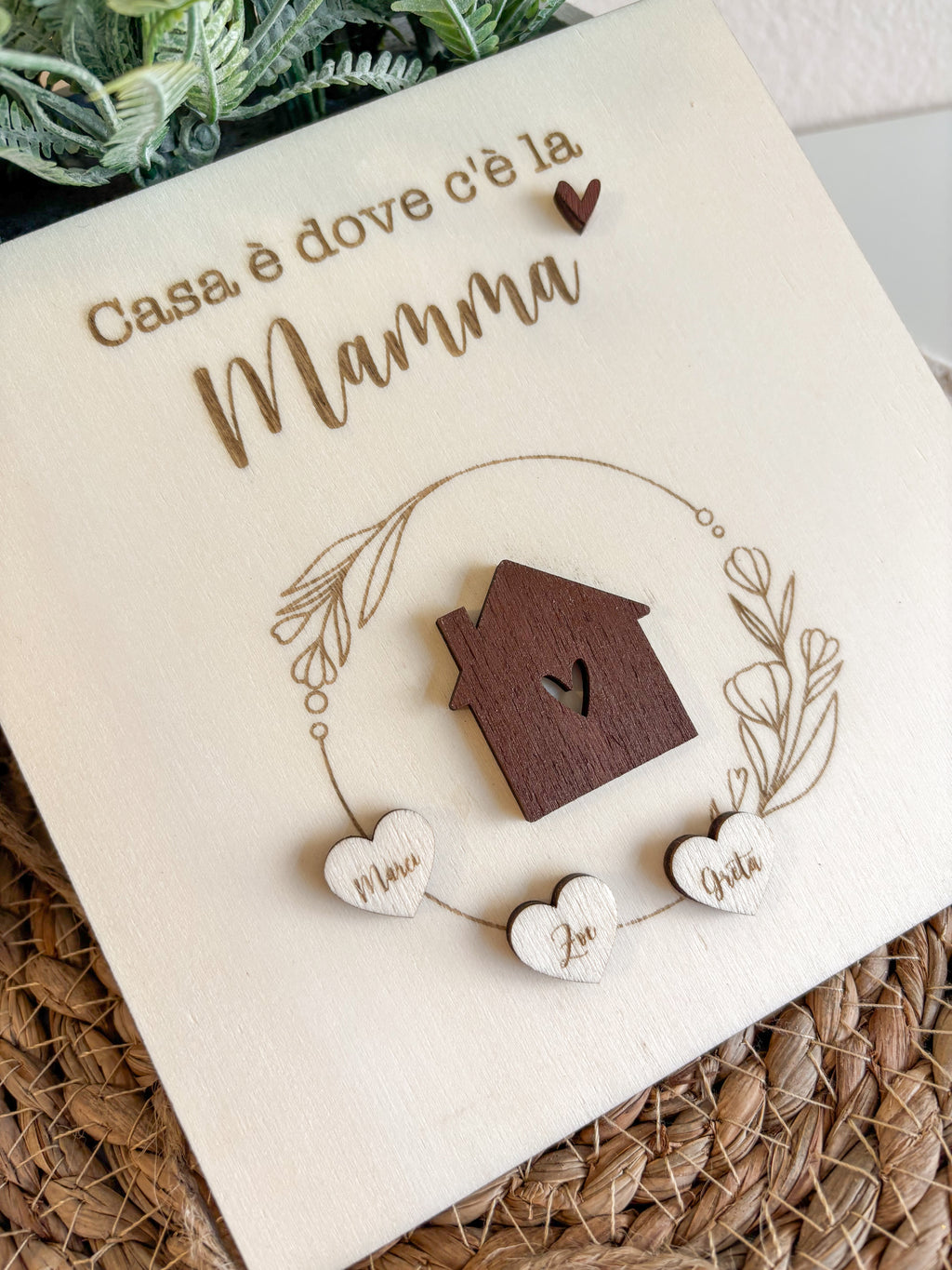Quadretto Casa per la festa della Mamma